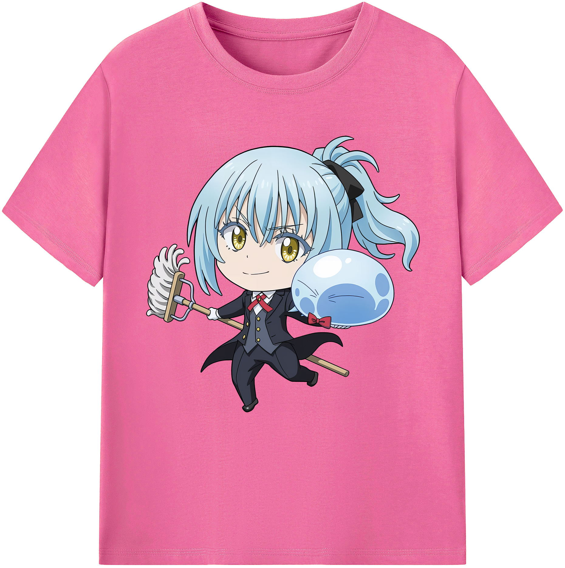 （画像用） 転スラ Regarding Reincarnated to Slime レディースカジュアルプリントTシャツ（綿100％）